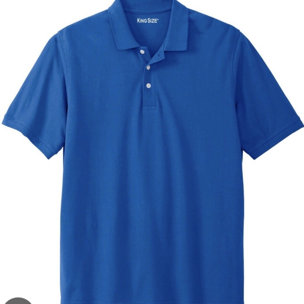 Men's King Size Blue Polo Shirt. Size 5XL BIG Worn Once! Excellent Condition!